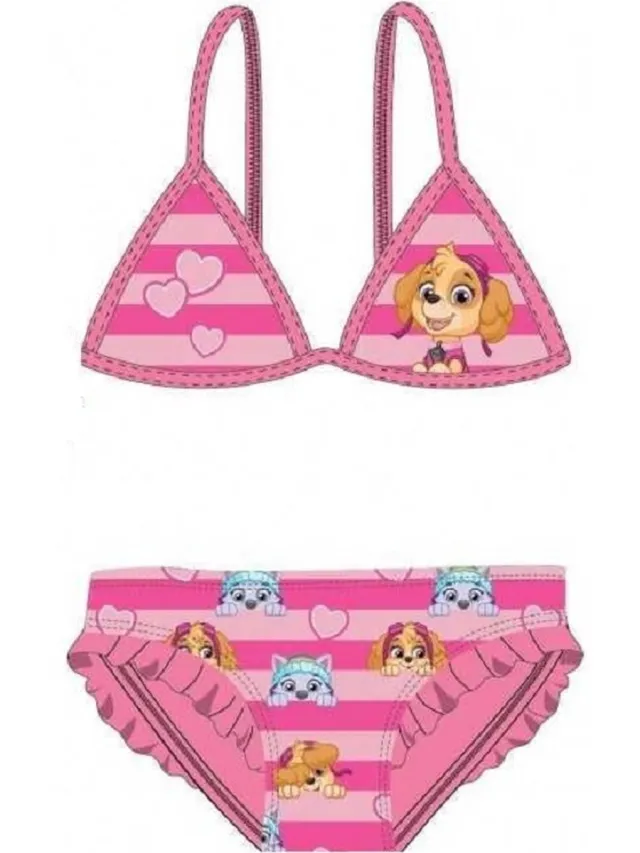 PAW Patrol bikini - roze - Skye en Everest zwempak