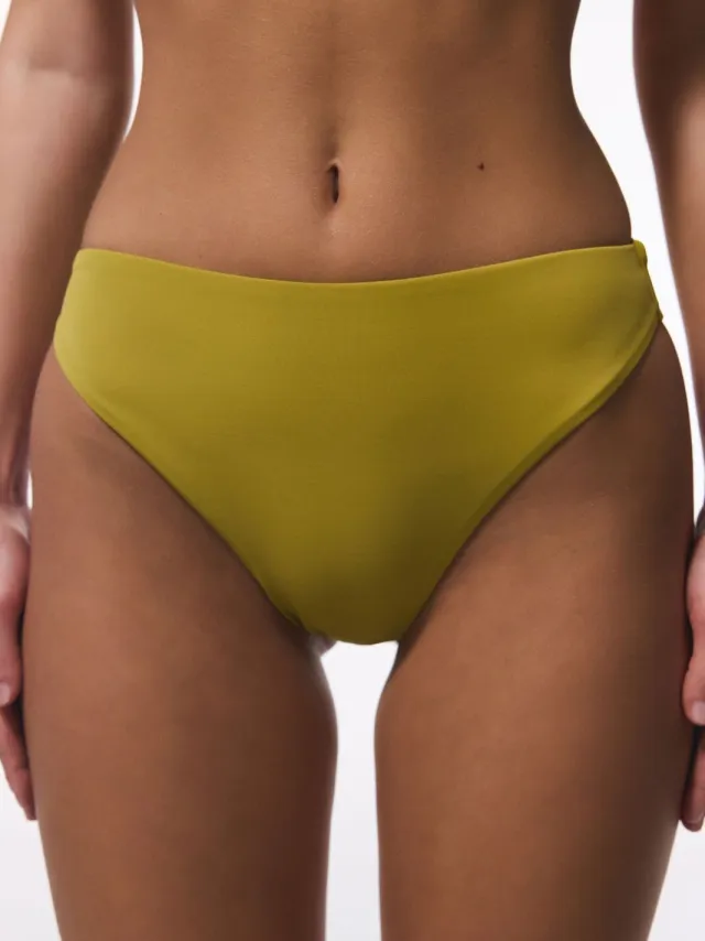 Penti Hoge taille hoge uitsnede bikini onderbroek Geel