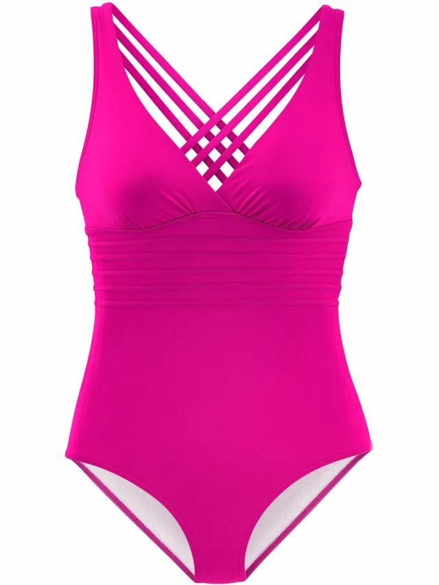 badpak roze met gekruiste bandjes, foto 2