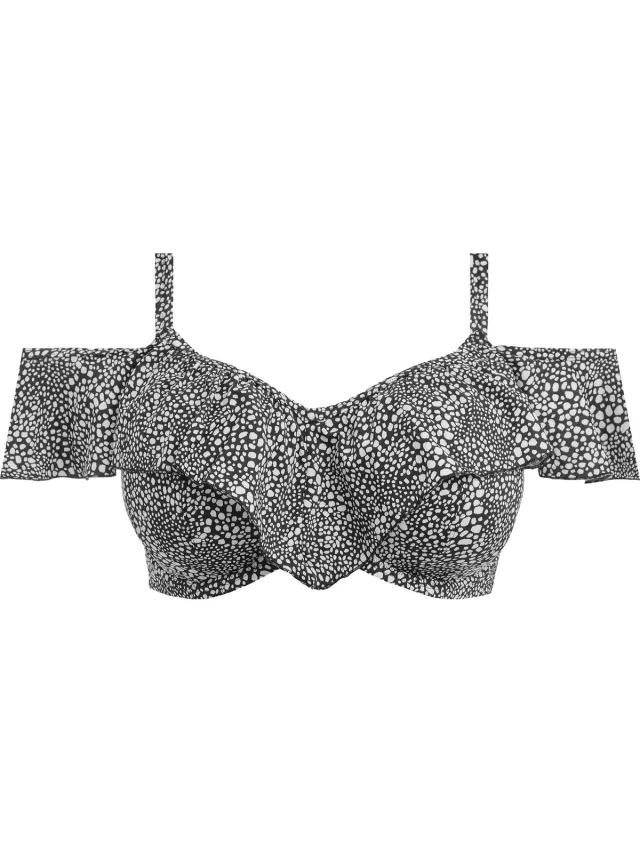 Elomi Pebble Cove UW Bikini Top Dames Bikinitopje - Maat 95F (EU) zwart