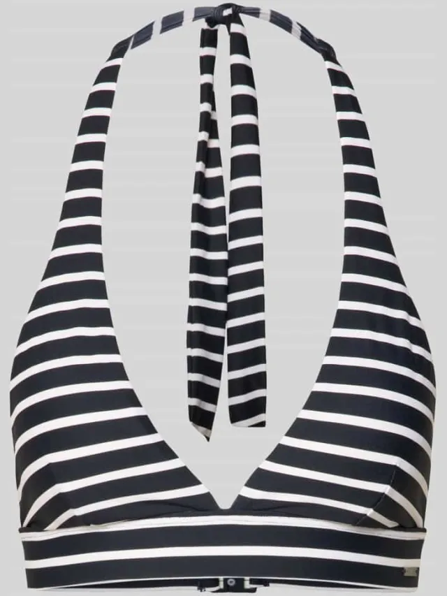Marc O'Polo Bikinitop met halter model 'ESSENTIALS TRIANGLE TOP' donkerblauw, foto 2