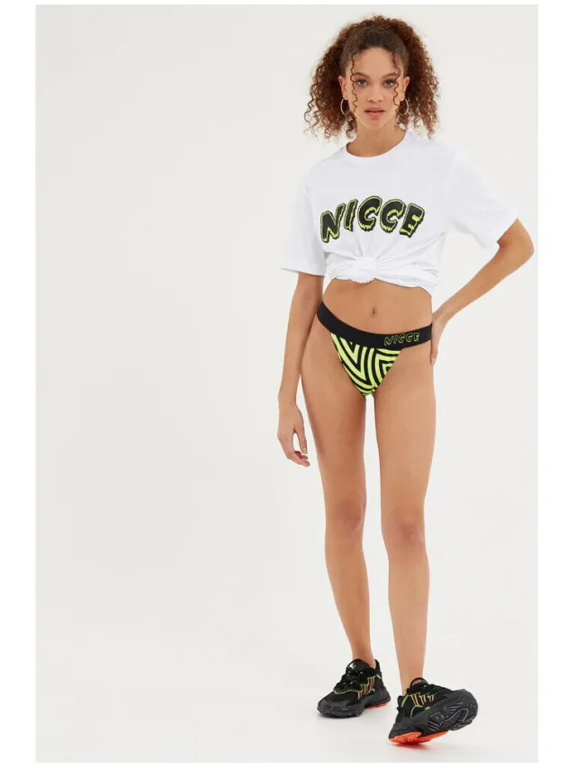 Nicce London Vortex bikini set geel