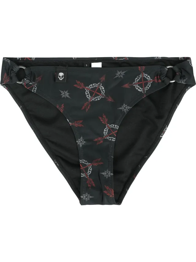Black Premium by EMP Zwart bikinibroekje met Keltisch motief - Dames