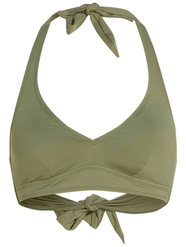 O'Neill Grenada halter bikinitop olijfgroen, foto 2