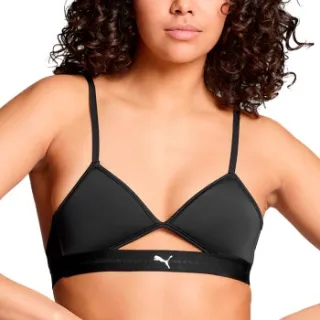 Puma Cut Out Triangle Top Zwart,Geel