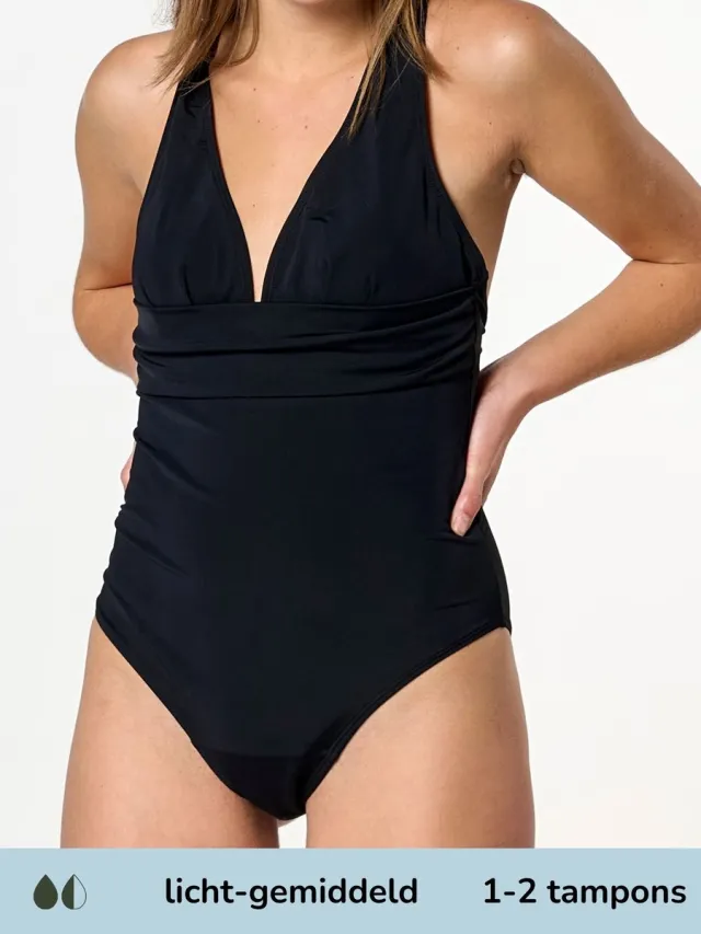 moodies period undies Moodies menstruatie zwemkleding licht/gem. - Badpak Zwart