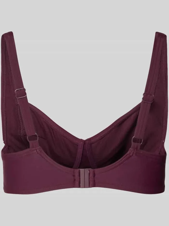 Lascana Bikinitop met beugel en brede bandjes model 'Lolo' aubergine, foto 2