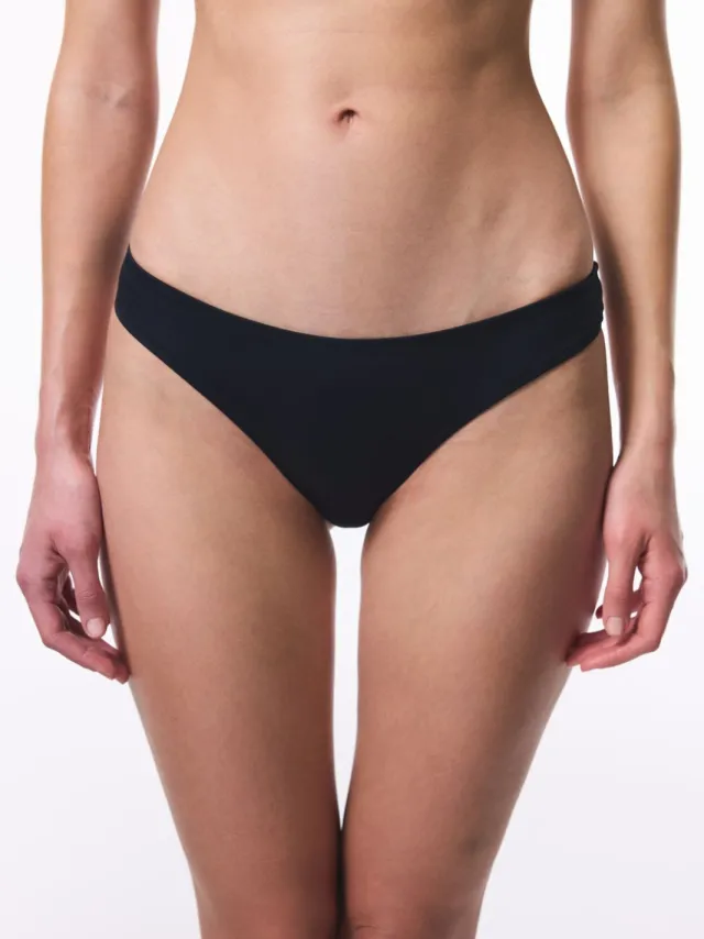 Penti Lage taille Braziliaanse bikini onderbroek Zwart