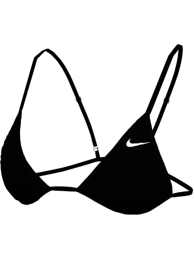 Nike Dames/Dames Logo Bikinitop (Zwart), foto 2