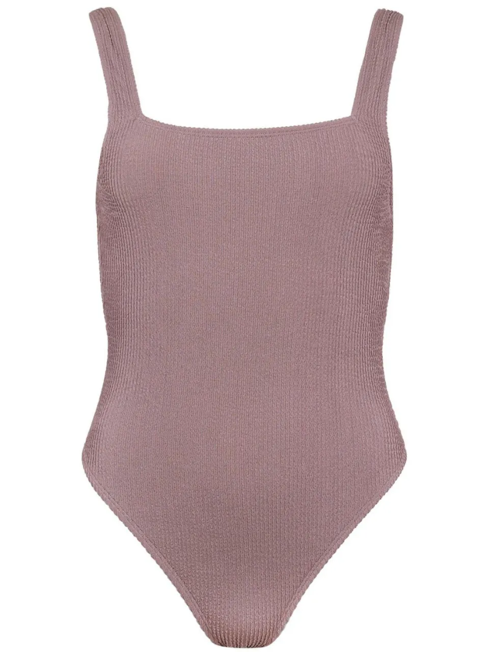 Jack Wills Gekreukeld eendelig zwempak voor dames (Mokka), foto 2