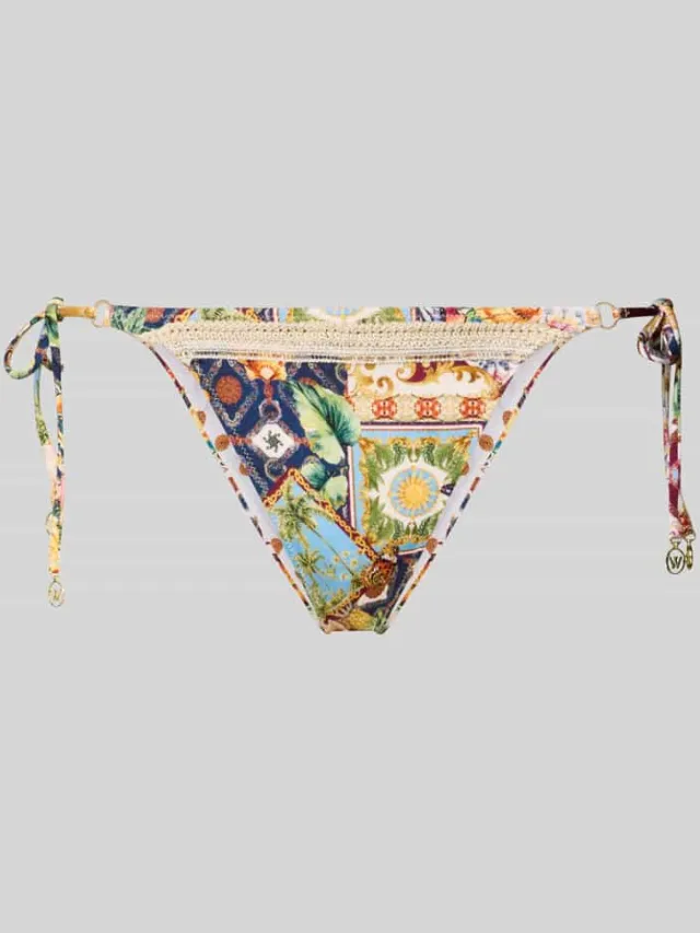 WATERCULT Bikinibroekje met vetersluiting aan de zijkant model 'TREASURED TROVE' beige, foto 2