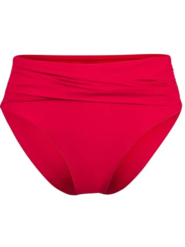 Seafolly Women's Collective High Waist Wrap Front Pant - Bikinibroekje, rood