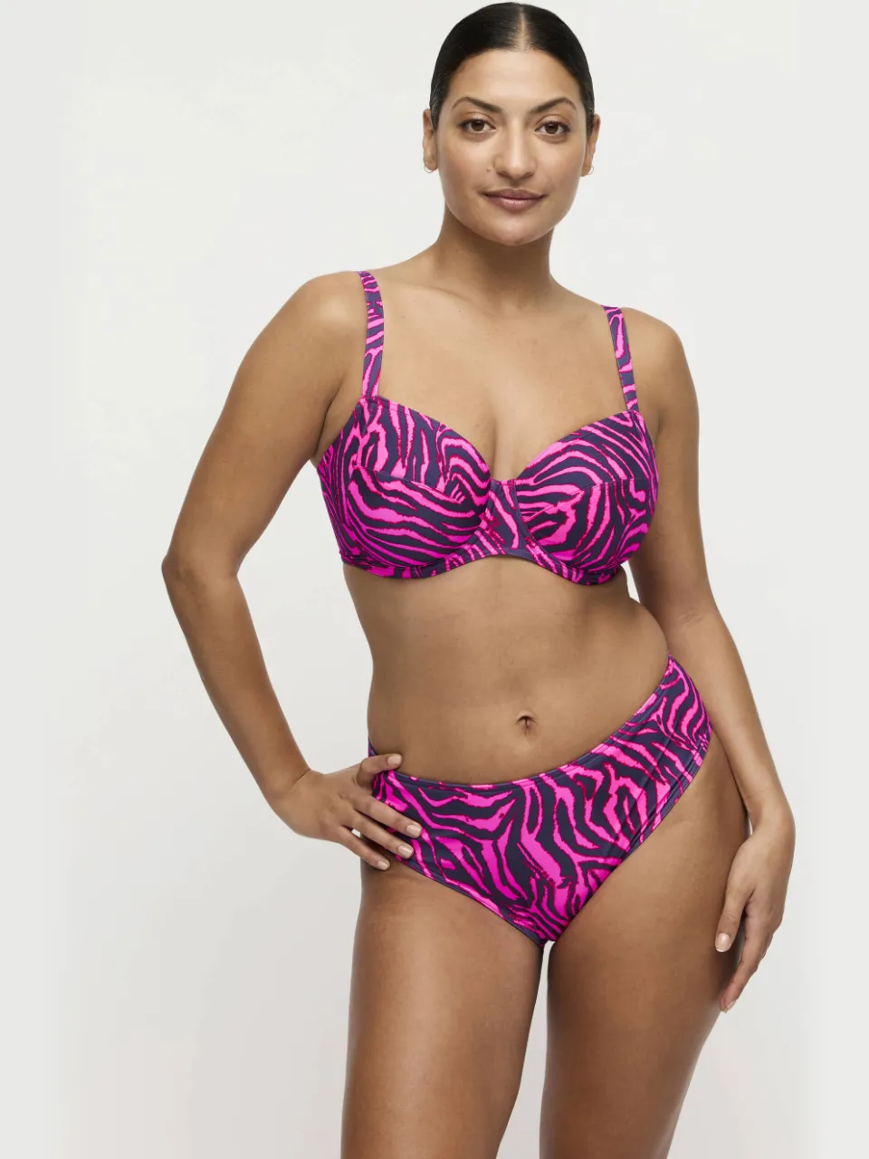 PrimaDonna niet-voorgevormde beugel bikinitop Malabo roze/donkerblauw, foto 4