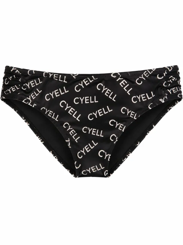 Cyell Dames Bikinibroekje – Bikini Slip – Dames Badmode – Comfortabele Pasvorm zwart en wit