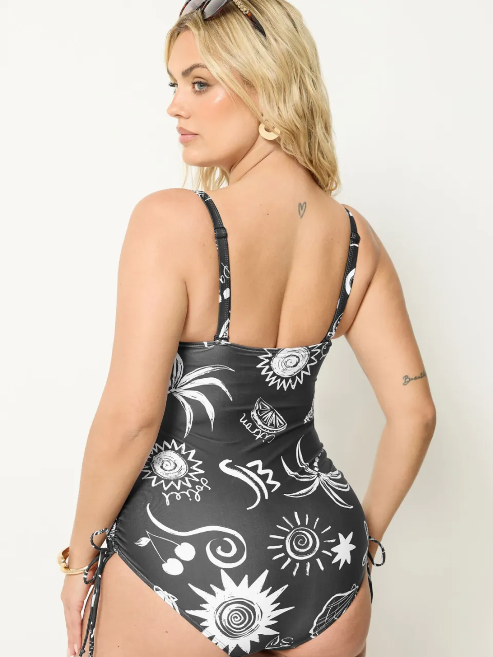 Yours Zwart Hemels Bandeau Zwempak, foto 5