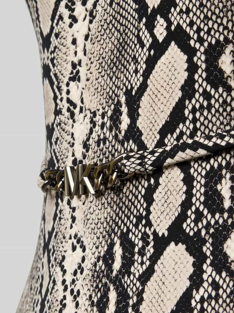 Michael Kors Badpak met riem in schakelkettinglook zwart, foto 3