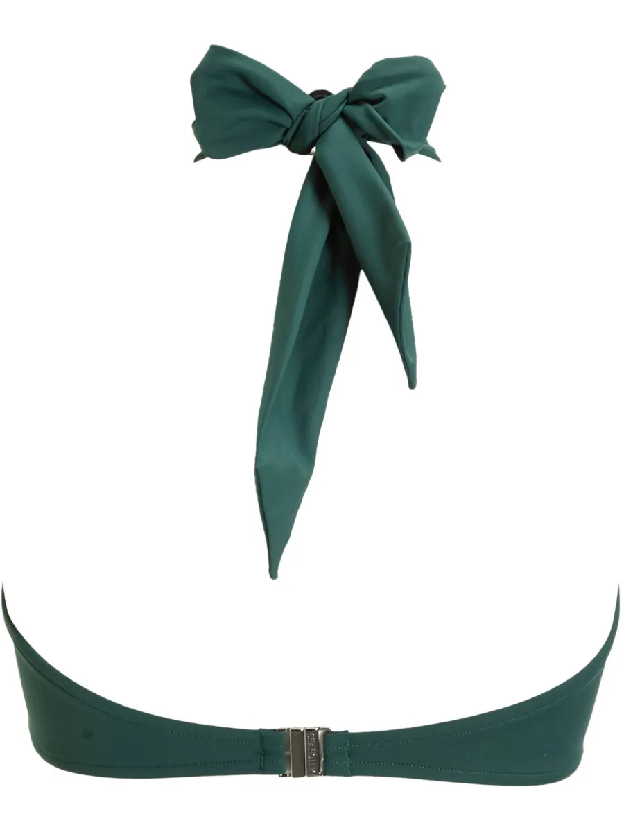 Seafolly Collective voorgevormde bandeau bikinitop donkergroen, foto 3