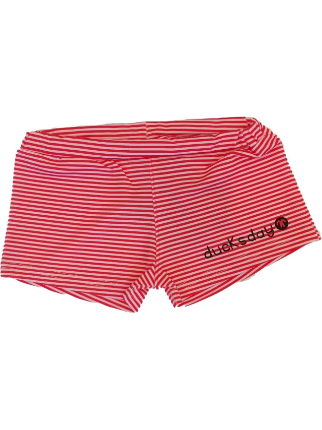 Ducksday zwembroek - trunk - short -Rode streep - 10 jaar - UV beschermend - meisje Red stripe