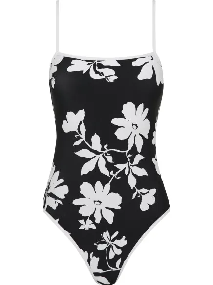 Seafolly Mayflower Square Neck badpak zwart
