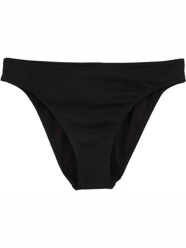 WE Fashion Dames bikinibroekje met structuur Black