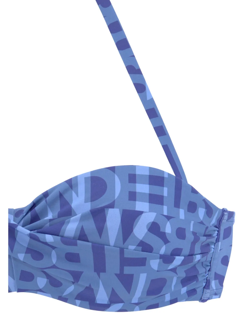Bandeau bikinitop met beugel blauw, foto 3