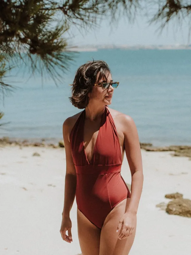 Anekdot dames vegan Badpak Lunar Merlot