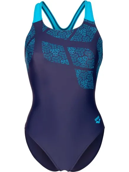 Arena Kikko Swimsuit Swim Pro Back badpak zwart Blauw