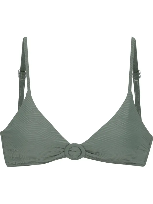 triangelbikinitop olijf
