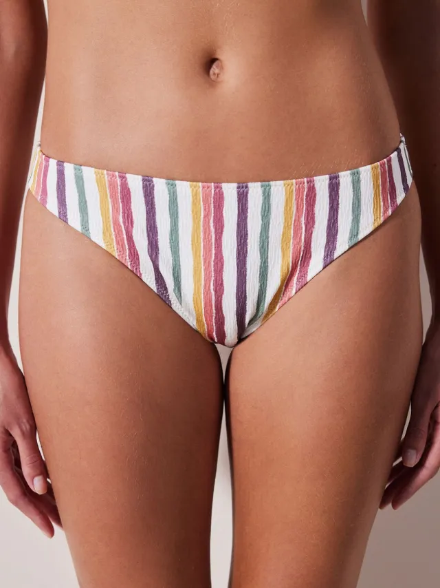 Penti Gestreepte Bikini Onderkant met Middelhoge Taille Veelkleurig
