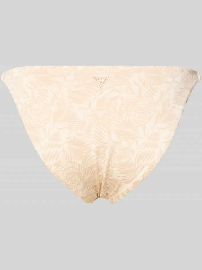 Guess slim fit bikinibroekje met siersteentjes model 'Marina' beige, foto 2