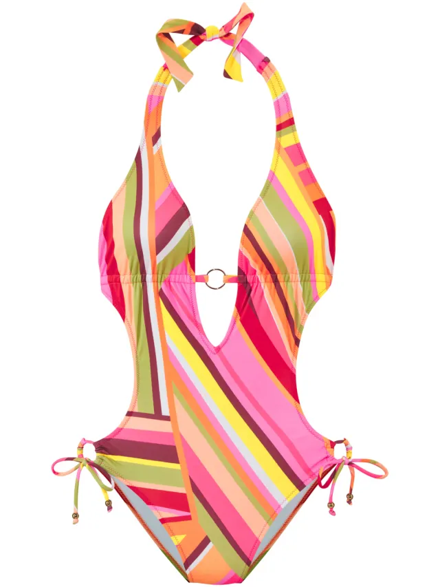 monokini roze gestreept, foto 2