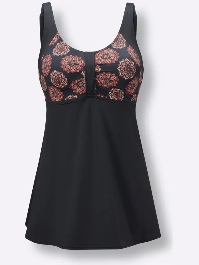 tankini-bovenstuk zwart rood, foto 2