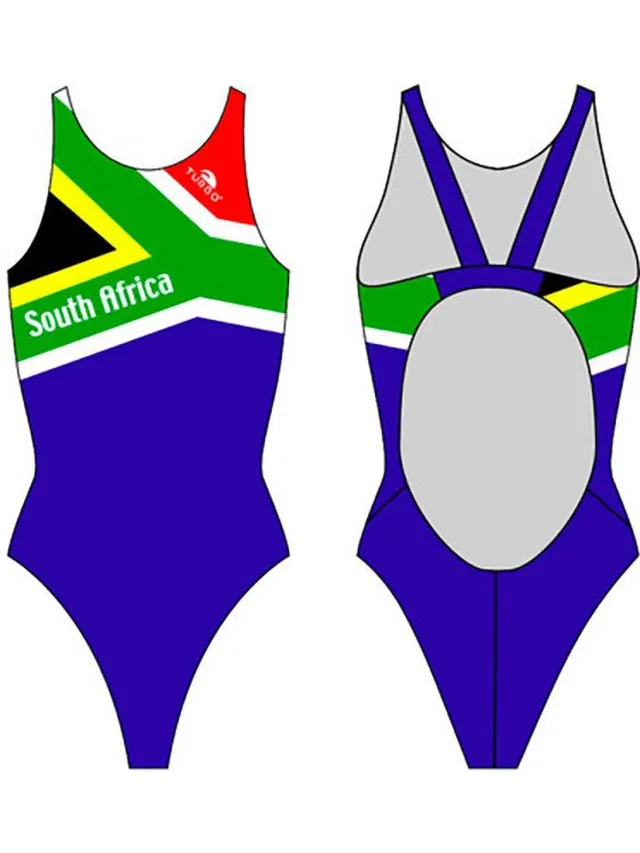 Turbo South Africa Pro Resist Zwemkleding Blauw S Vrouw Green / Black