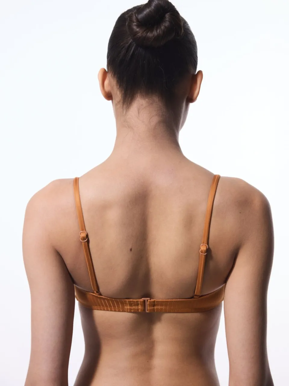 Penti Effen Gebreide Bralette Bikini Top Met Ribbons Detail camel, foto 2