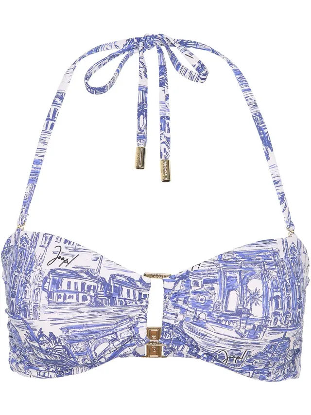 Joop! Bügel-Bikini-Top Italy blauw