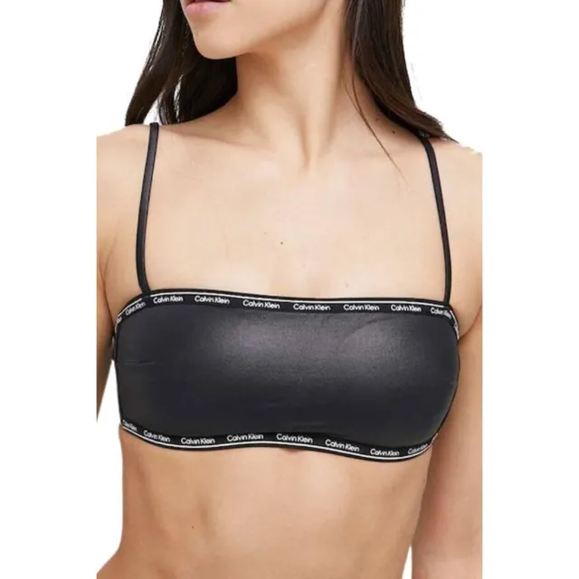 Calvin Klein Dames/Dames Logo Bikinitop (Zwart)
