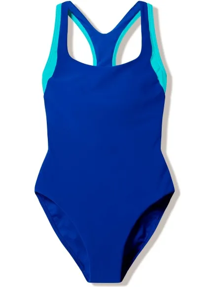 Speedo Colorblock Racerback badpak blauw