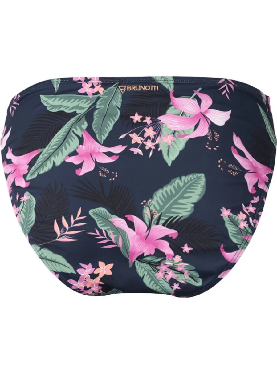 Brunotti brazilian bikinibroekje Flores donkerblauw/roze, foto 3