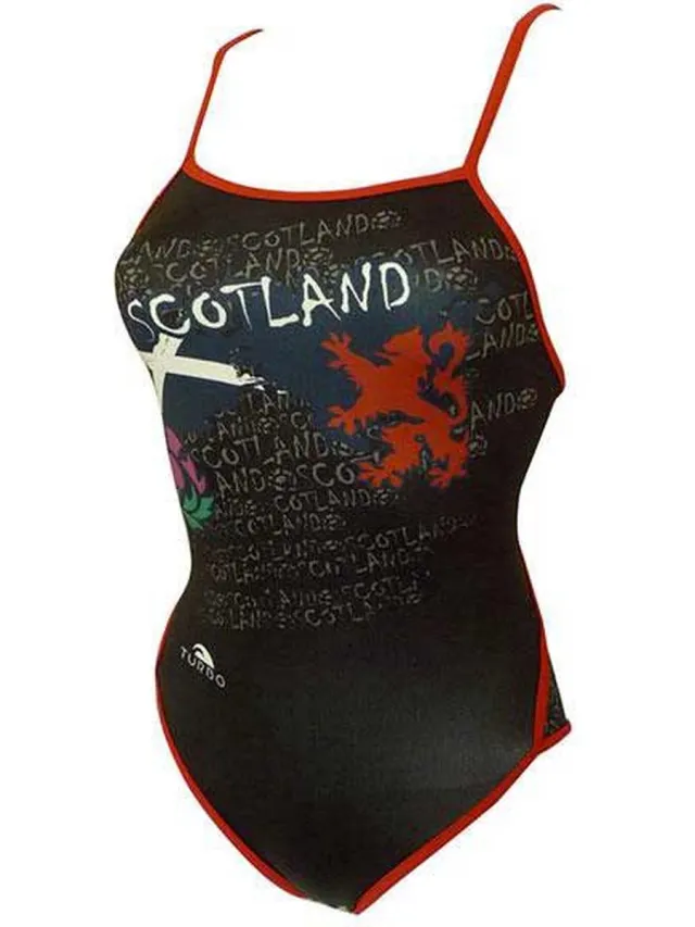 Turbo Scotland Zwemkleding Zwart 5XL Vrouw Black