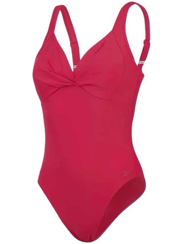 Speedo Cross Knot Shaping Badpak Dames roze