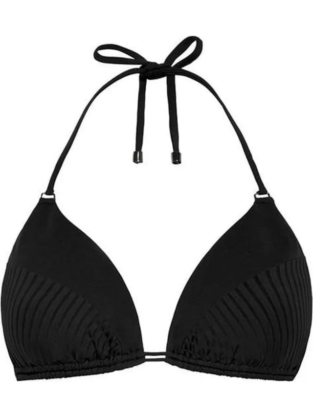 Cyell Dames Triangel Bikinitop Voorgevormd Zwart