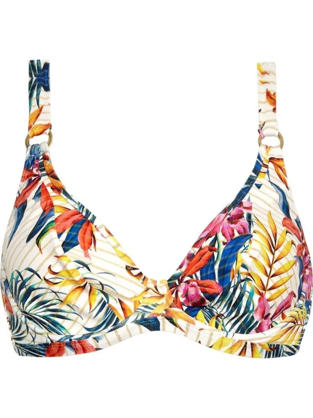 Cyell Maat 40D PARADISE MORNING Bikinitop Halter Niet Voorgevormd met Beugel Dames Multicolor