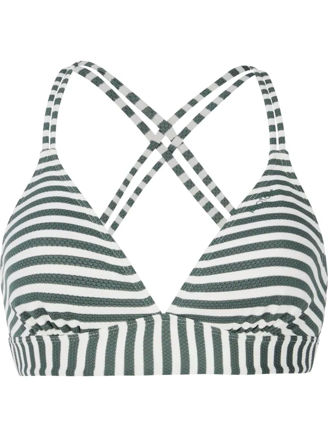 Protest Mixsuperol – Triangel bikini top Dames – Kruisbanden – Uitneembare vulling – Mix & Match Veggie Green