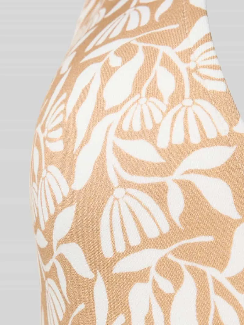WATERCULT Badpak in all-over look met diepe V-hals beige, foto 3