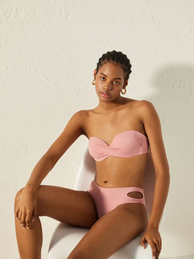 Penti Middenhoog Cut-Out Hipster Bikini Onderkant Blush