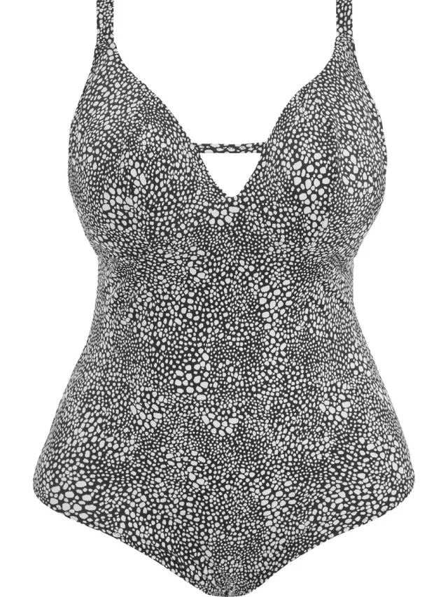 Elomi Pebble Cove Non Wired Swimsuit Dames Badpak - Maat 90I (EU) zwart