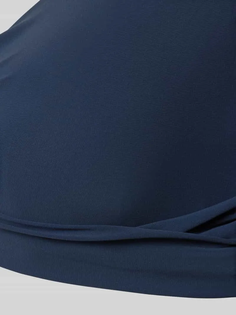 Barts Bikinitop met knoopdetail model 'SOLID' marineblauw, foto 3