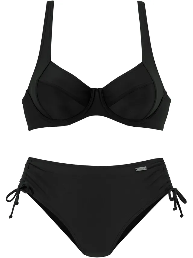 Beugelbikini zwart