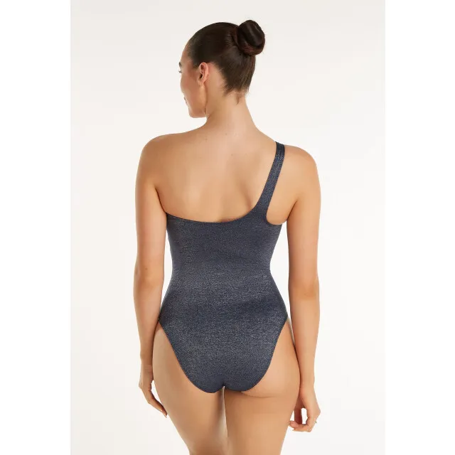 Ten Cate swimsuit one shoulder padded badpak dames Blauw