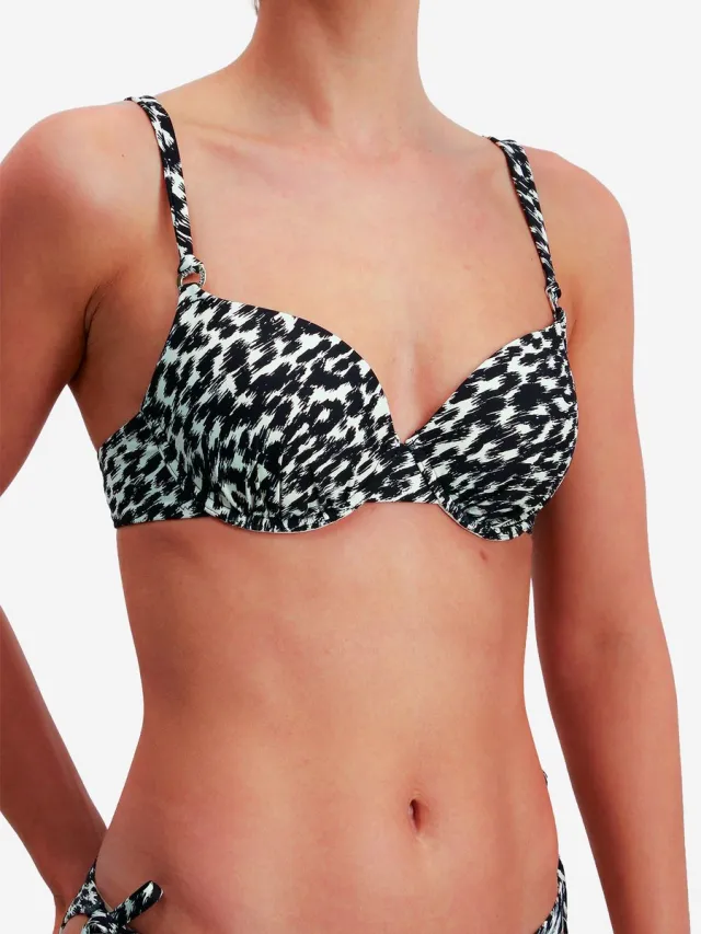 Joop! Bügel-Bikini-Top Animal zwart